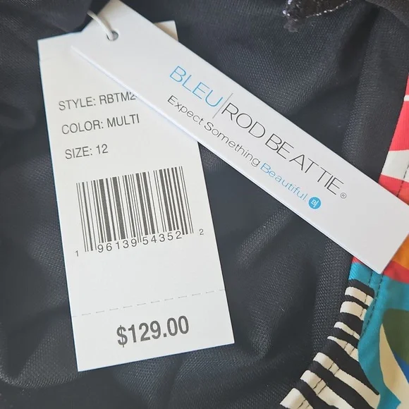 NWT! Bleu by Rod Beattie The Mix Lace Down One Piece Swimsuit - Picture 15 of 16